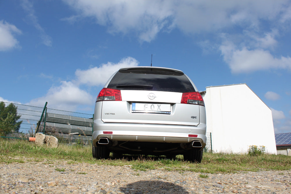 Fox passend für Opel Vectra C OPC Caravan Endschalldämpfer rechts/links - 142x78 Typ 61 rechts/links