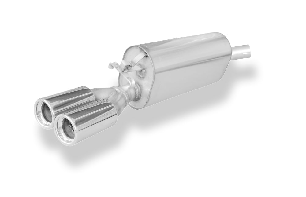 Fox passend für Opel Calibra A/ Calibra A 4x4 Endschalldämpfer Ø50mm - 2x80 Typ 13