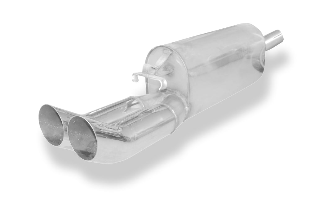 Fox passend für Opel Calibra A/ Calibra A 4x4 Endschalldämpfer Ø50mm - 2x76 Typ 18