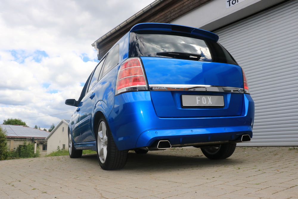 Fox passend fürOpel Zafira B OPC Endschalldämpfer Ausgang rechts/links - 142x78 Typ 61 rechts/links