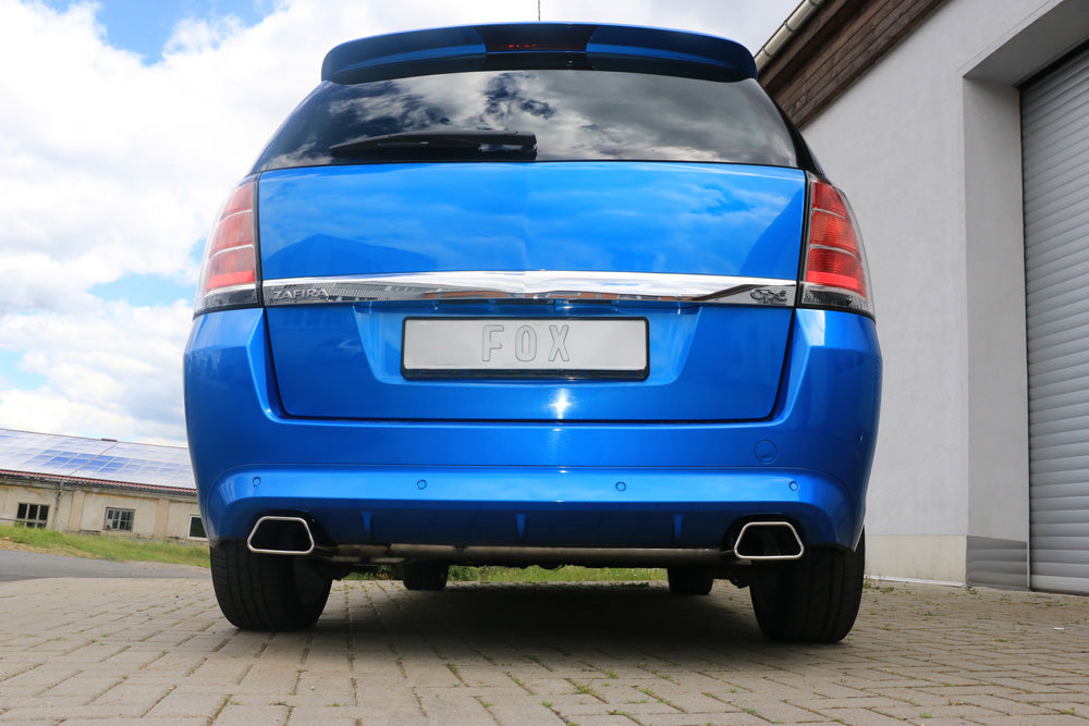 Fox passend fürOpel Zafira B OPC Endschalldämpfer Ausgang rechts/links - 142x78 Typ 61 rechts/links
