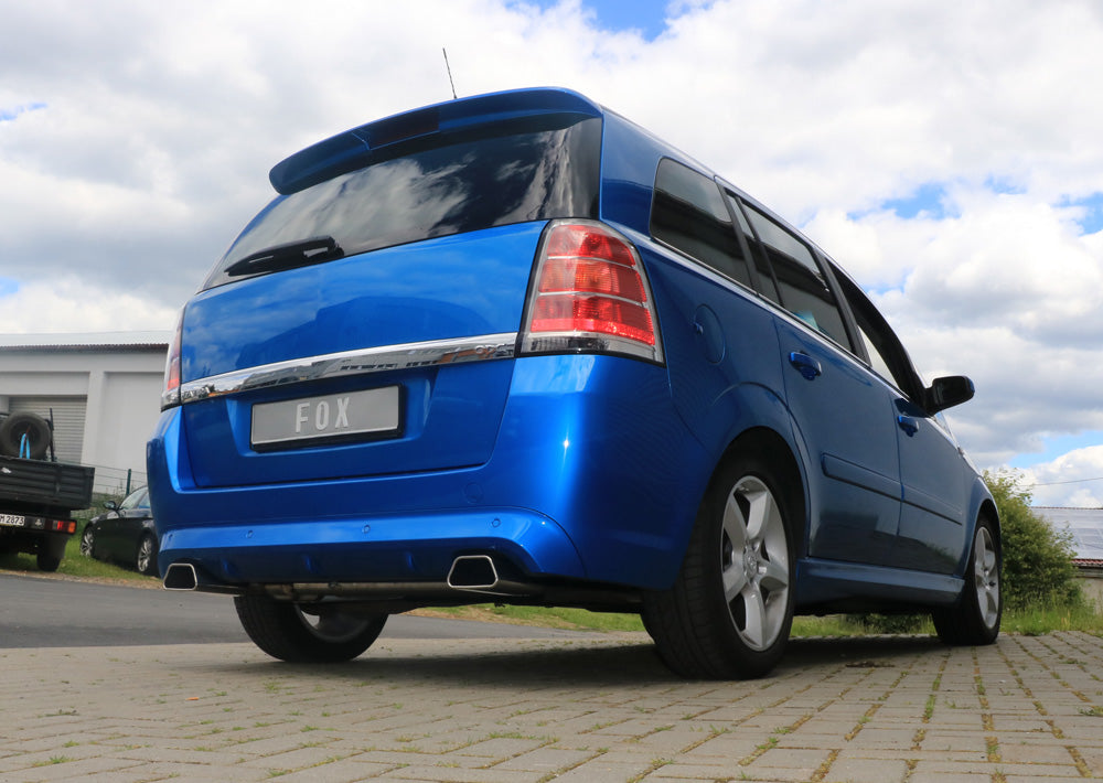 Fox passend fürOpel Zafira B OPC Endschalldämpfer Ausgang rechts/links - 142x78 Typ 61 rechts/links