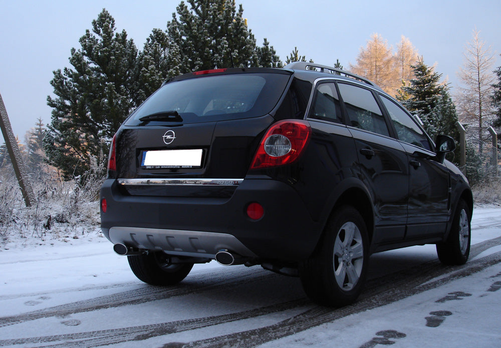 Fox passend für Opel Antara Endschalldämpfer quer Ausgang rechts/links - 140x90 Typ 33 rechts/links