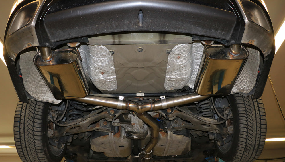 Fox passend fürOpel Insignia A - OPC Sports Tourer Endschalldämpfer rechts/links - Ausgang der Endrohre in den originalen Ausgängen