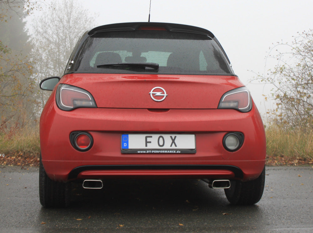 Fox passend fürOpel Adam Endschalldämpfer quer Ausgang rechts/links - 145x65 Typ 59 rechts/links