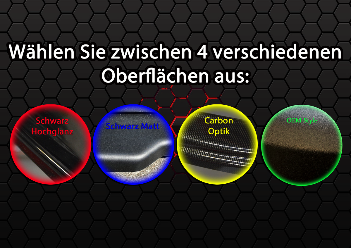 Heckansatz Seitenteile mit Wings aus ABS für Mercedes CLA 35 AMG / CLA 45 AMG