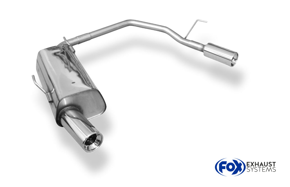 Fox passend fürPeugeot 206 Schrägheck/ 206 CC Endschalldämpfer Ausgang rechts/links - 1x90 Typ 13 rechts/links