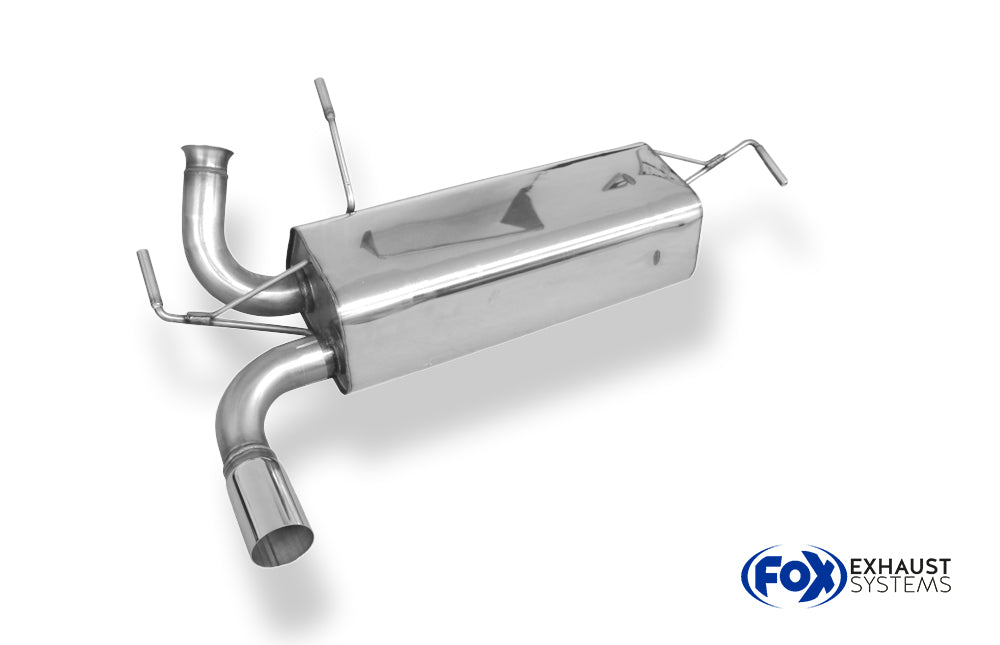 Fox passend fürPeugeot 206 RC Endschalldämpfer quer - 1x76 Typ 10