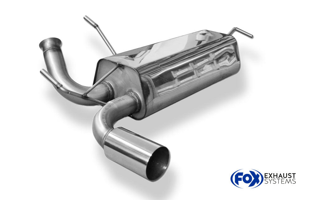 Fox passend fürPeugeot 206 RC Endschalldämpfer quer - 1x90 Typ 10