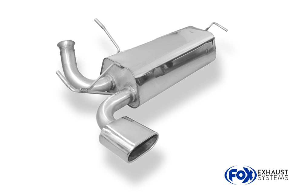 Fox passend fürPeugeot 206 RC Endschalldämpfer quer - 135x80 Typ 52