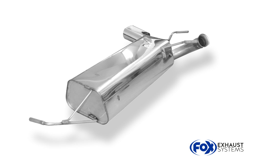 Fox passend fürPeugeot 206 RC Endschalldämpfer quer - 135x80 Typ 52