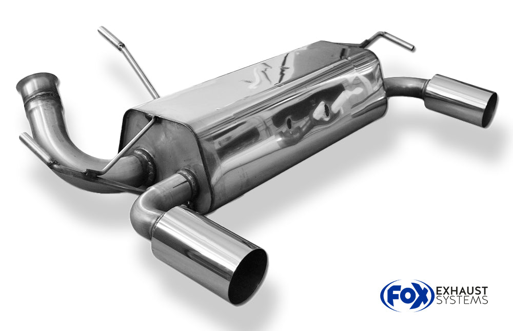 Fox passend fürPeugeot 206 RC Endschalldämpfer quer Ausgang rechts/links - 1x90 Typ 10 rechts/links