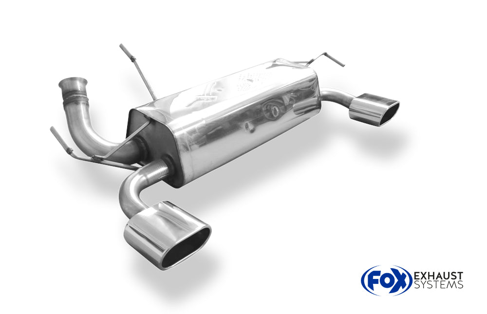 Fox passend fürPeugeot 206 RC Endschalldämpfer quer Ausgang rechts/links - 135x80 Typ 52 rechts/links