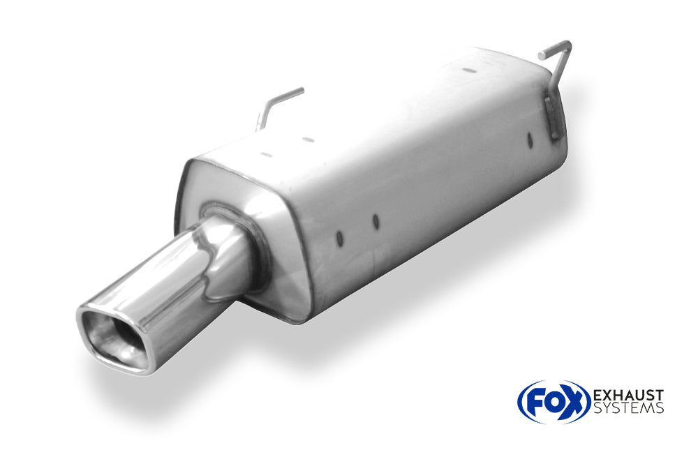Fox passend fürPeugeot 206 S16/ S16 Cabrio Endschalldämpfer - 88x79 Typ 71
