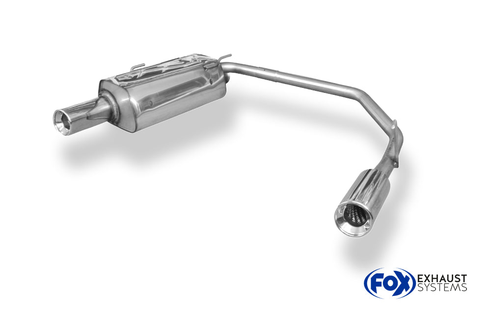 Fox passend fürPeugeot 206 S16/ S16 Cabrio Endschalldämpfer Ausgang rechts/links - 1x90 Typ 13 rechts/links
