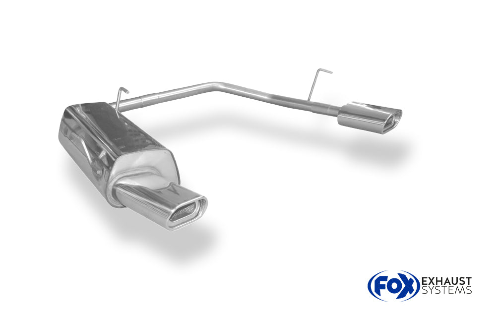 Fox passend fürPeugeot 206 S16/ S16 Cabrio Endschalldämpfer Ausgang rechts/links - 135x80 Typ 53 rechts/links