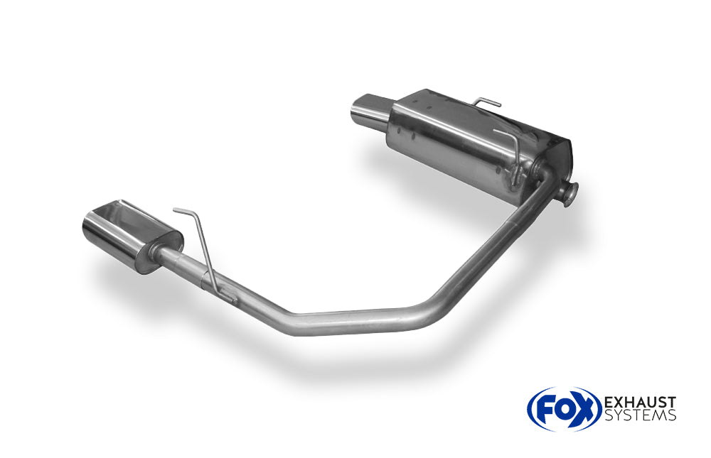 Fox passend fürPeugeot 206 S16/ S16 Cabrio Endschalldämpfer Ausgang rechts/links - 135x80 Typ 53 rechts/links