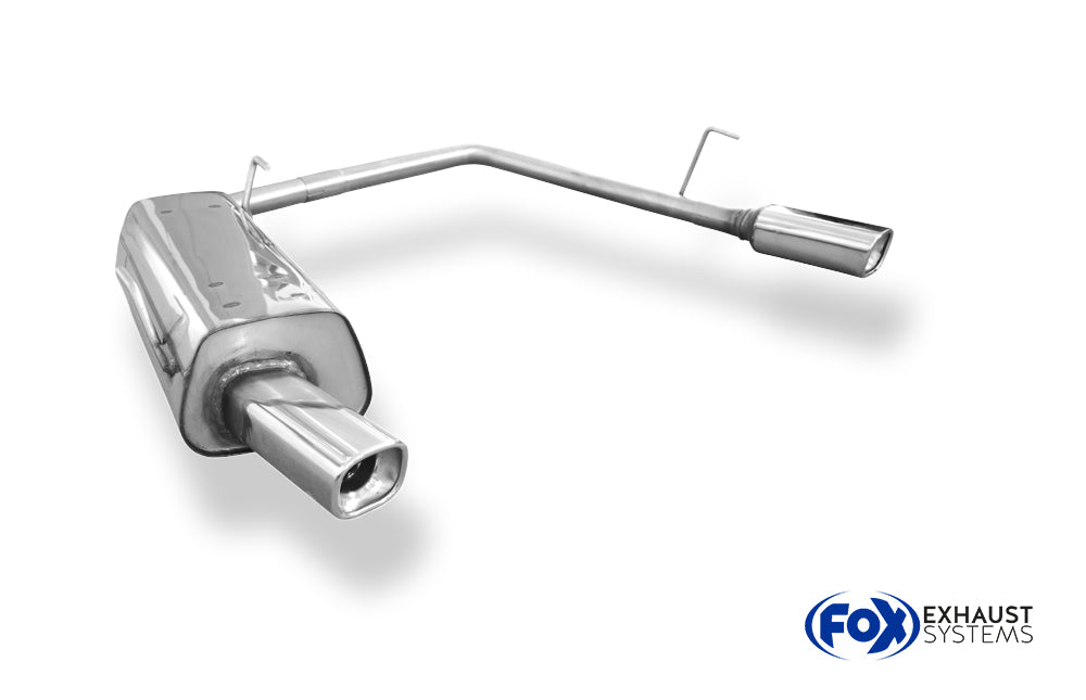 Fox passend fürPeugeot 206 S16/ S16 Cabrio Endschalldämpfer Ausgang rechts/links - 88x79 Typ 71 rechts/links