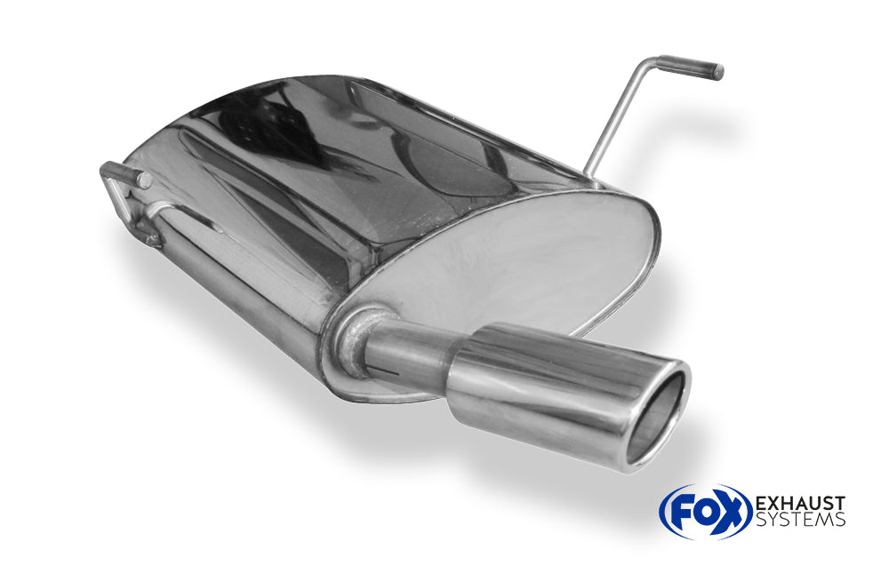 Fox passend fürPeugeot 206 SW Endschalldämpfer - 88x74 Typ 32