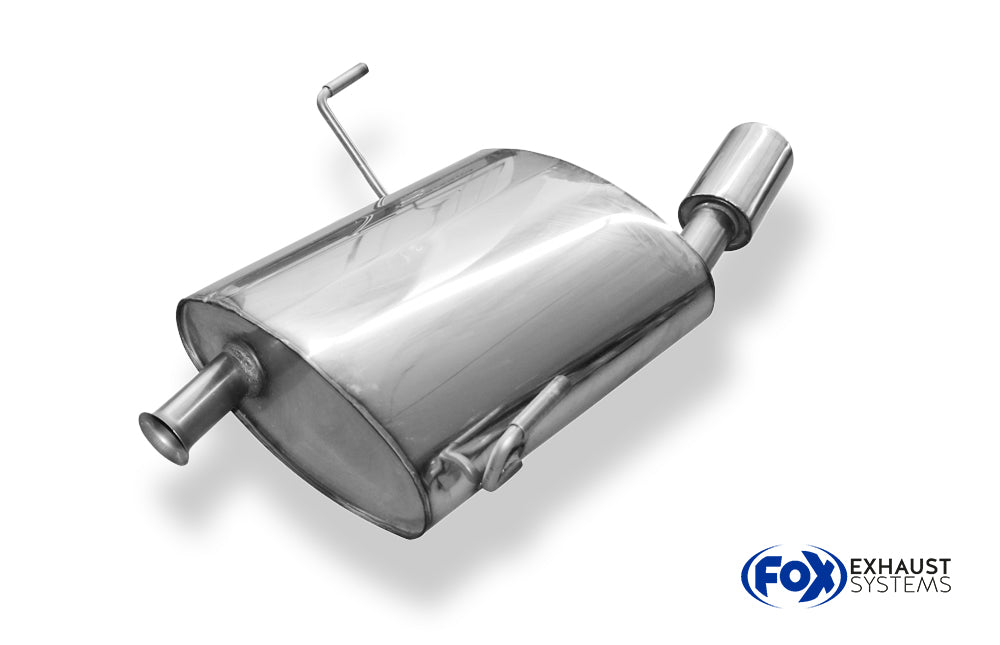 Fox passend fürPeugeot 206 SW Endschalldämpfer - 88x74 Typ 32
