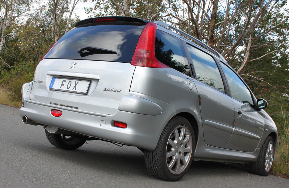 Fox passend fürPeugeot 206 SW Endschalldämpfer - 88x74 Typ 32