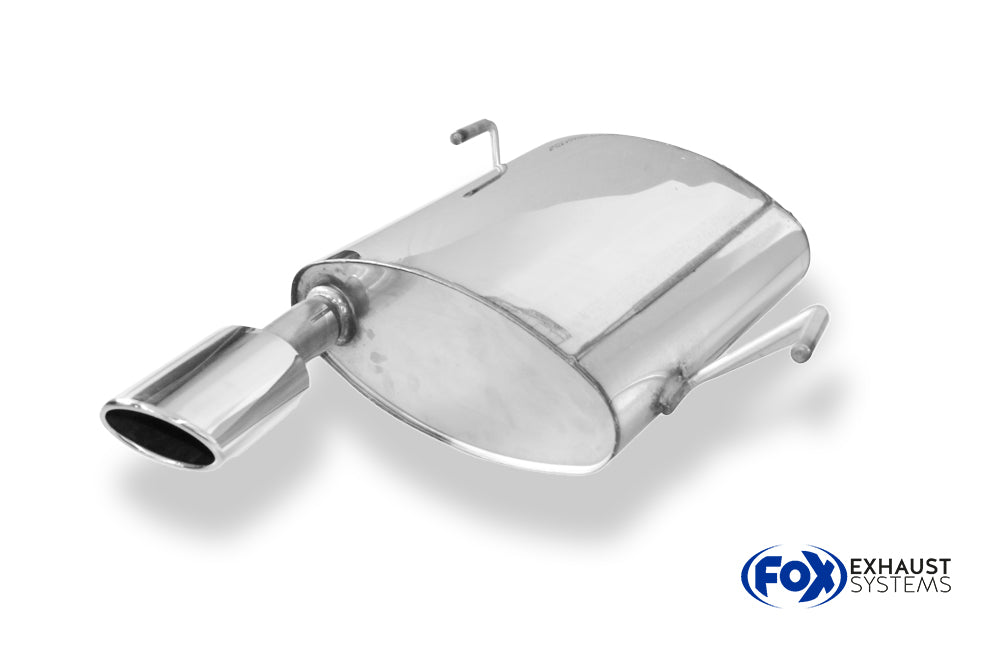 Fox passend fürPeugeot 206 SW Endschalldämpfer - 106x71 Typ 32