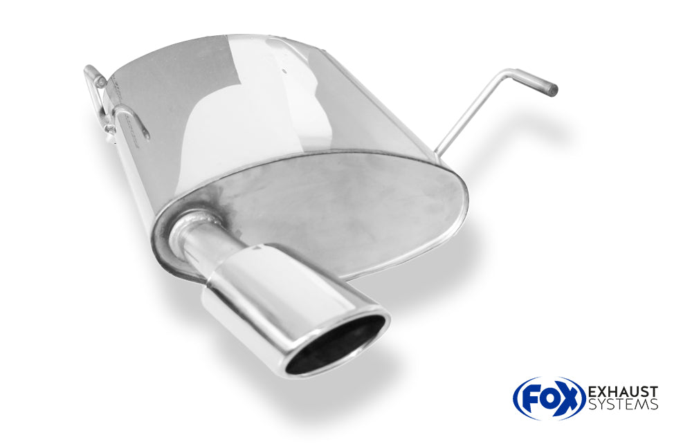 Fox passend für Peugeot 206 SW Endschalldämpfer - 106x71 Typ 32
