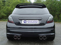 Fox passend für Peugeot 207 RC Endschalldämpfer Ausgang rechts/links - 2x100 Typ 16 rechts/links