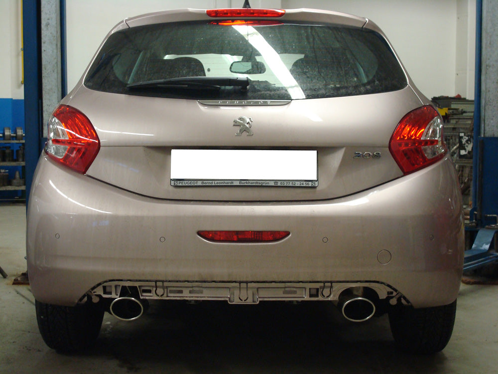 Fox passend fürPeugeot 207/ 207 SW/ 208 Endschalldämpfer Ausgang rechts/links - 115x85 Typ 32 rechts/links