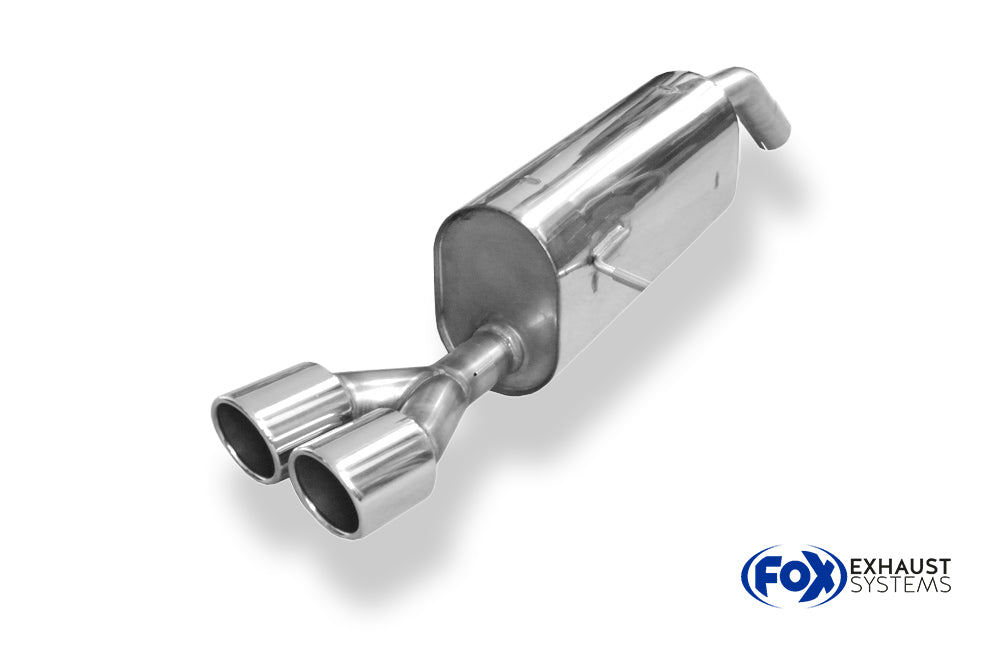 Fox passend fürPeugeot 207 SW RC Endschalldämpfer einseitig - 2x90 Typ 16