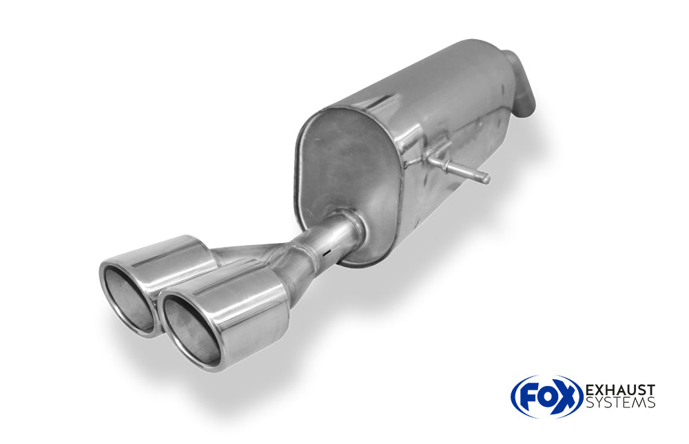 Fox passend fürPeugeot 207 SW RC Endschalldämpfer einseitig - 2x100 Typ 16