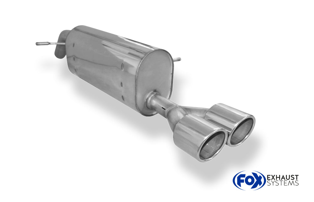 Fox passend für Peugeot 207 SW RC Endschalldämpfer einseitig - 2x100 Typ 16