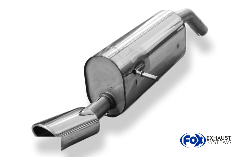 Fox passend fürPeugeot 207 SW Endschalldämpfer einseitig - 115x85 Typ 32