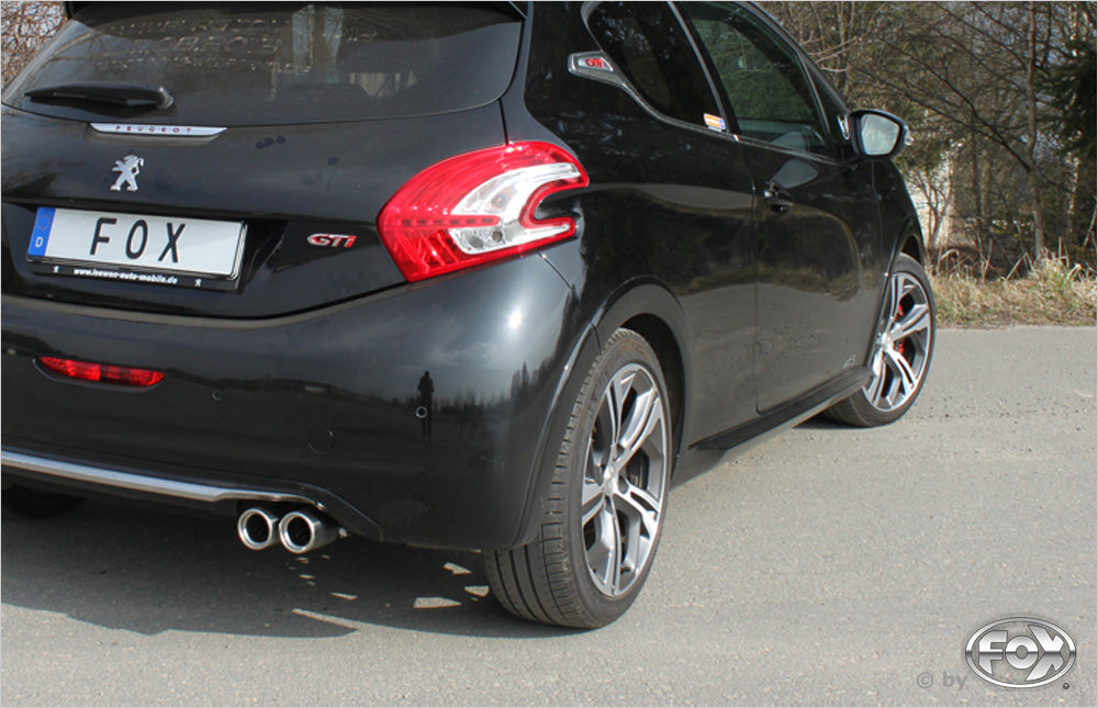 Fox passend fürPeugeot 208 GTI Endschalldämpfer - 2x76 Typ 13
