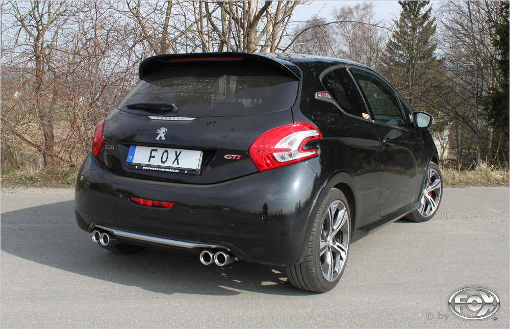 Fox passend fürPeugeot 208 GTI Endschalldämpfer Ausgang rechts/links - 2x76 Typ 13 rechts/links