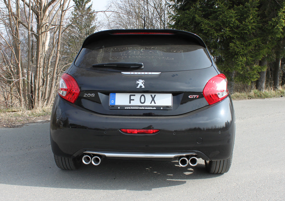 Fox passend fürPeugeot 208 GTI Endschalldämpfer Ausgang rechts/links - 2x76 Typ 13 rechts/links