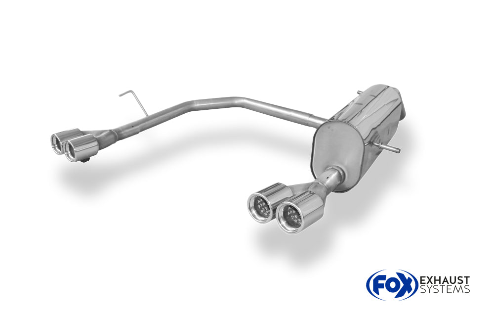 Fox passend fürPeugeot 208 GTI Endschalldämpfer Ausgang rechts/links - 2x76 Typ 13 rechts/links