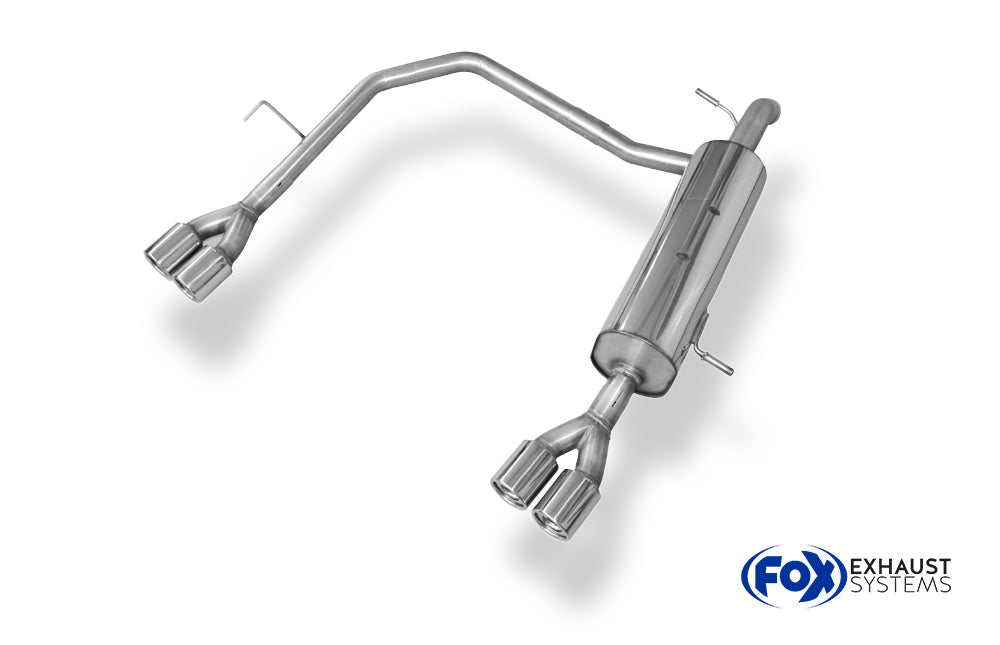 Fox passend für Peugeot 208 GTI Endschalldämpfer Ausgang rechts/links - 2x76 Typ 13 rechts/links