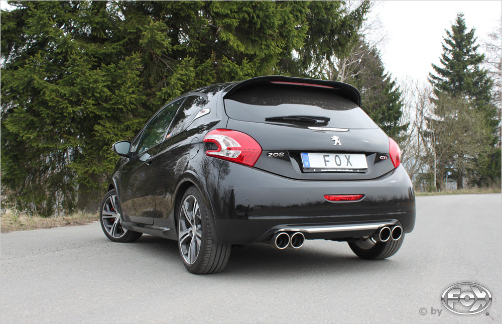 Fox passend fürPeugeot 208 GTI Endschalldämpfer Ausgang rechts/links - 2x90 Typ 16 rechts/links