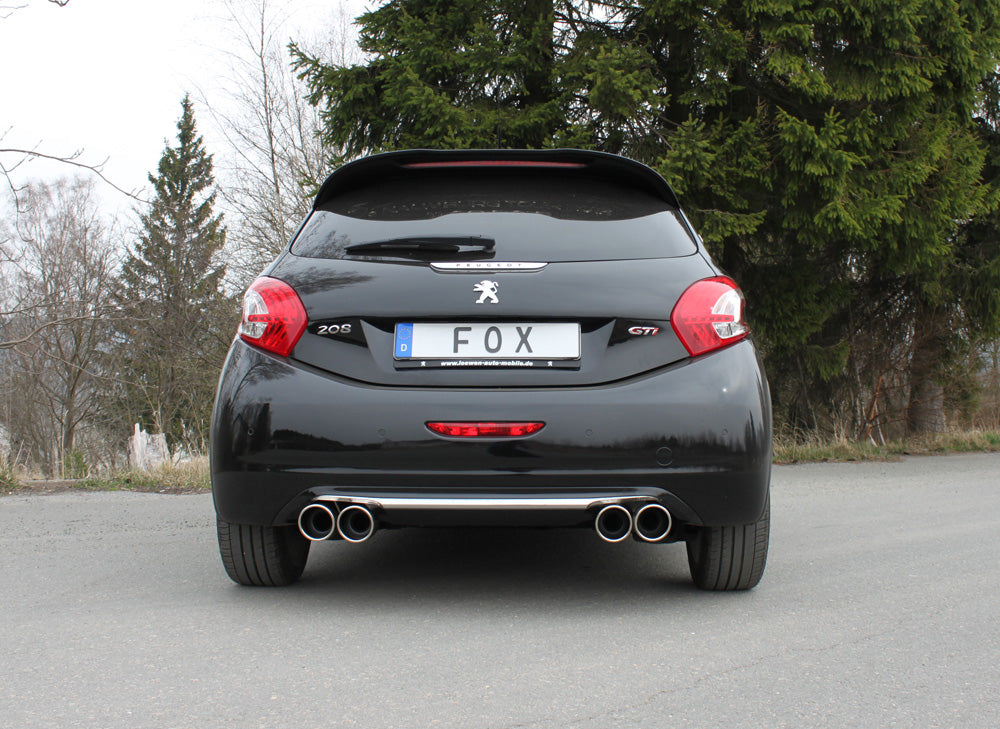 Fox passend fürPeugeot 208 GTI Endschalldämpfer Ausgang rechts/links - 2x90 Typ 16 rechts/links
