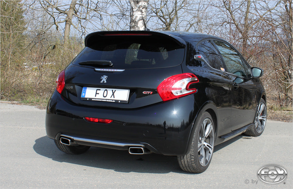 Fox passend fürPeugeot 208 GTI Endschalldämpfer Ausgang rechts/links - 145x65 Typ 59 rechts/links