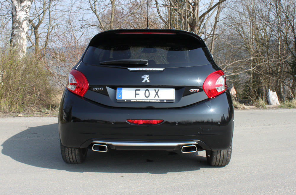 Fox passend fürPeugeot 208 GTI Endschalldämpfer Ausgang rechts/links - 145x65 Typ 59 rechts/links