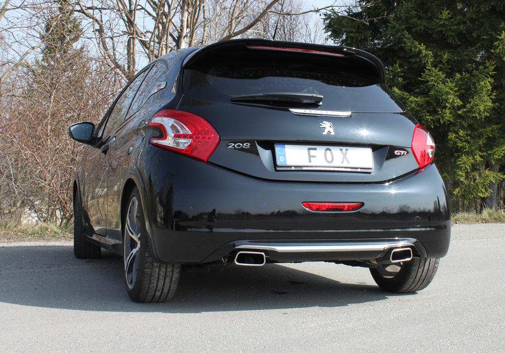 Fox passend fürPeugeot 208 GTI Endschalldämpfer Ausgang rechts/links - 145x65 Typ 59 rechts/links