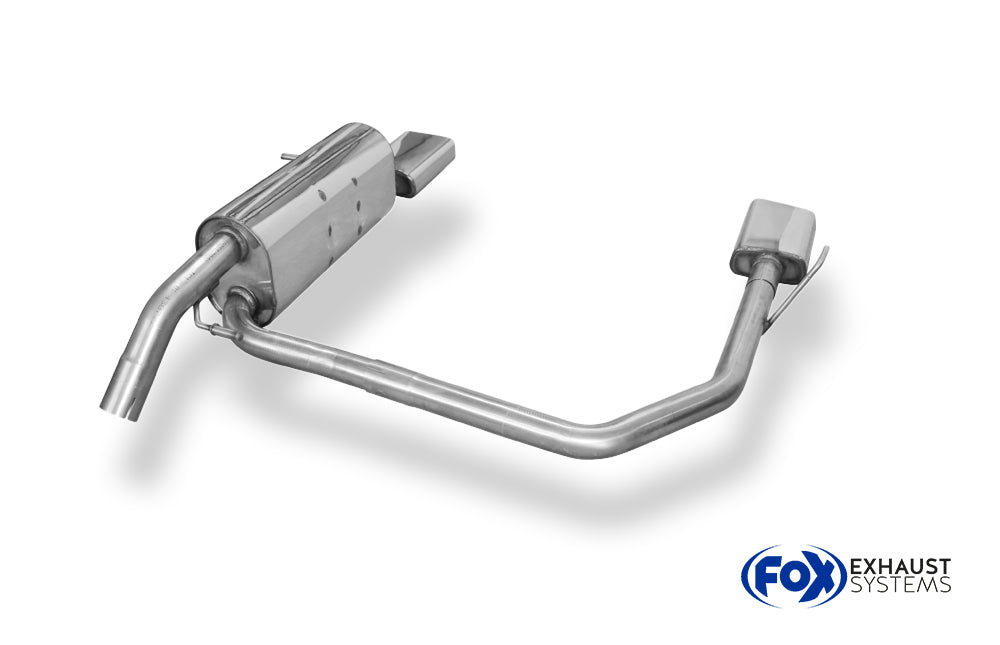 Fox passend fürPeugeot 208 GTI Endschalldämpfer Ausgang rechts/links - 145x65 Typ 59 rechts/links