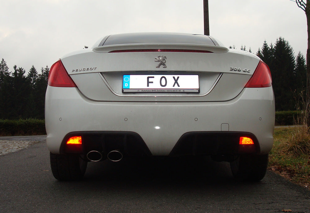 Fox passend fürPeugeot 308cc Endschalldämpfer - 2x106x71 Typ 32