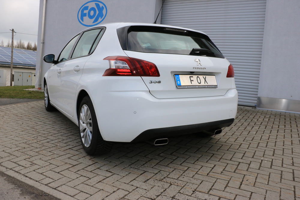 Fox passend fürPeugeot 308 II Endschalldämpfer Ausgang rechts/links - 145x65 Typ 59 rechts/links