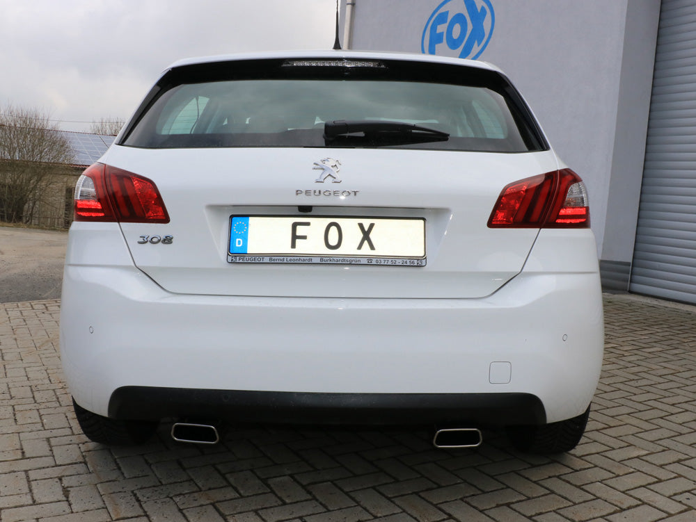 Fox passend fürPeugeot 308 II Endschalldämpfer Ausgang rechts/links - 145x65 Typ 59 rechts/links
