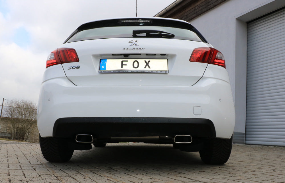Fox passend fürPeugeot 308 II Endschalldämpfer Ausgang rechts/links - 145x65 Typ 59 rechts/links