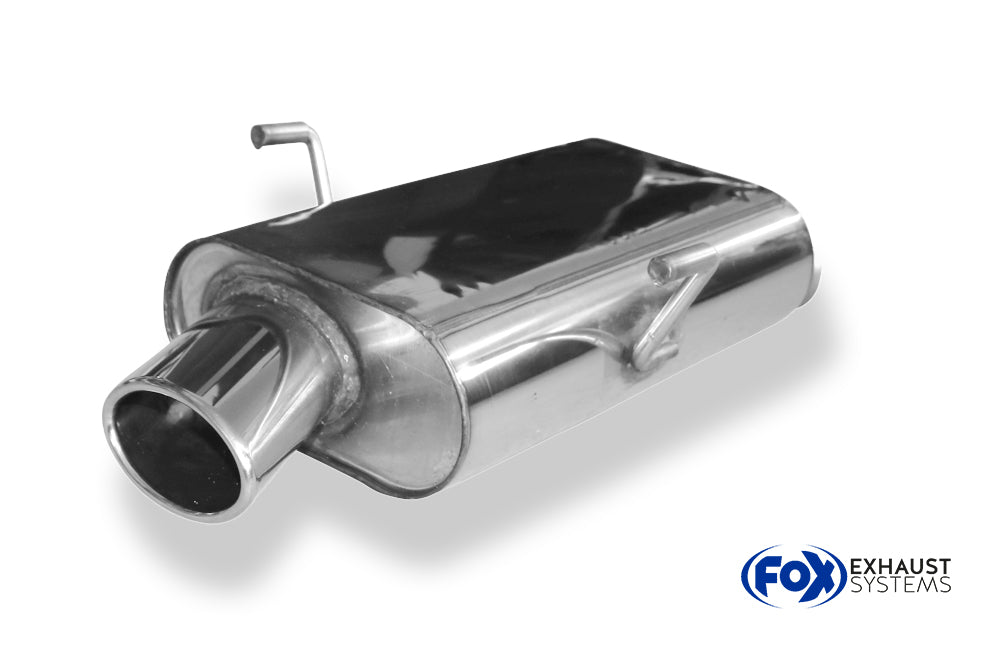 Fox passend fürPeugeot 406 Limousine/ Coupe Endschalldämpfer - 106x71 Typ 38