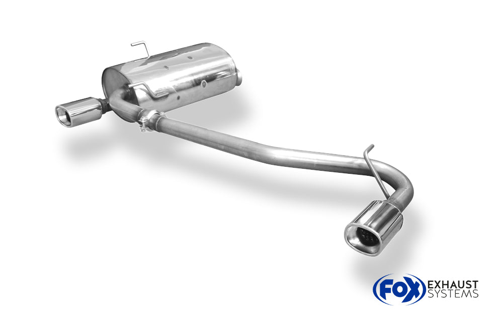 Fox passend fürPeugeot 406 Break Endschalldämpfer Ausgang rechts/links - 93x79 Typ 71 rechts/links